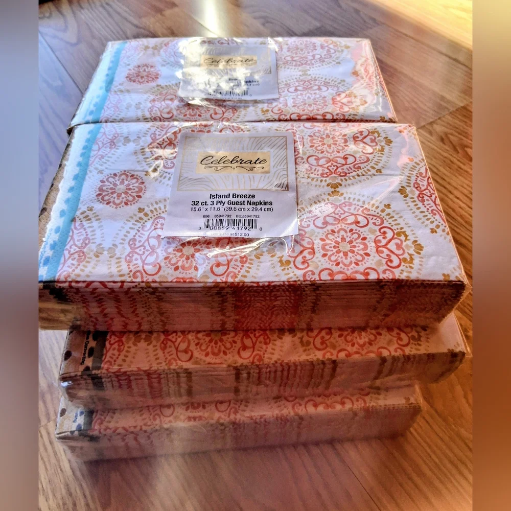 NEW 6 Packs Of Party Napkins By CELEBRATE, 32 Ct Each Pack